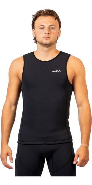 2026 Gul Mens Response Natur 1mm Thermal Vest RE7302-BKBK - Black